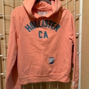 Vintage Y2K Hollister Pink Hooded Sweatshirt – Swim Patch Detail – Women’s L